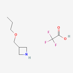 molecular formula C9H16F3NO3 B13899888 3-(Propoxymethyl)azetidine;2,2,2-trifluoroacetic acid 