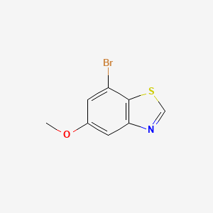 molecular formula C8H6BrNOS B13899913 7-Bromo-5-methoxybenzo[D]thiazole 