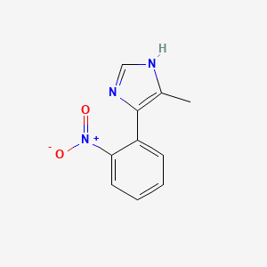 molecular formula C10H9N3O2 B13899932 5-methyl-4-(2-nitrophenyl)-1H-imidazole 