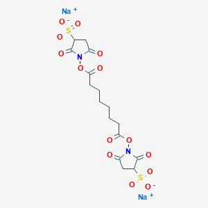 molecular formula C16H18N2Na2O14S2 B013900 双（磺基琥珀酰亚胺）琥珀酸钠盐 CAS No. 127634-19-9