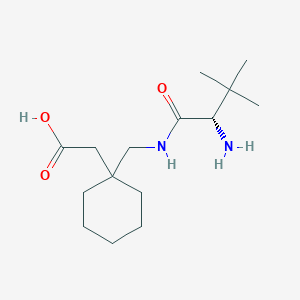 2-[1-[[[(2S)-2-amino-3,3-dimethylbutanoyl]amino]methyl]cyclohexyl]acetic acid