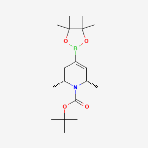 Tert-butyl cis-2,6-dimethyl-4-(4,4,5,5-tetramethyl-1,3,2-dioxaborolan-2-YL)-3,6-dihydro-2H-pyridine-1-carboxylate