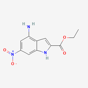 Ethyl 6-nitro-4-amino-1H-indole-2-carboxylate