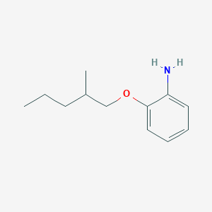 molecular formula C12H19NO B1390006 2-[(2-Methylpentyl)oxy]aniline CAS No. 946682-13-9