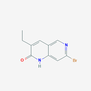 7-bromo-3-ethyl-1H-1,6-naphthyridin-2-one