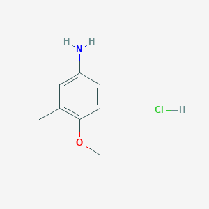 molecular formula C8H12ClNO B1390008 4-Methoxy-3-methylaniline hydrochloride CAS No. 1185297-84-0