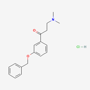 1-Propanone, 3-(dimethylamino)-1-(3-(phenylmethoxy)phenyl)-, hydrochloride