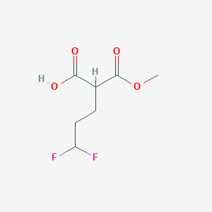 5,5-Difluoro-2-methoxycarbonyl-pentanoic acid