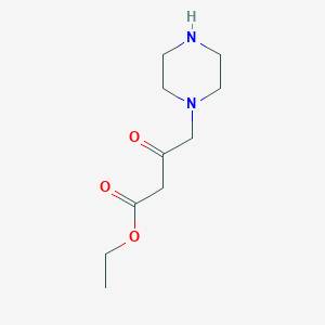 Ethyl 3-oxo-4-piperazin-1-ylbutanoate