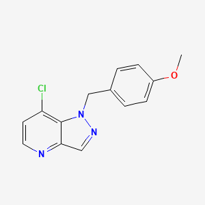 7-Chloro-1-[(4-methoxyphenyl)methyl]pyrazolo[4,3-b]pyridine