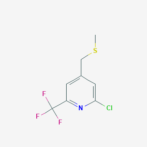 2-Chloro-4-[(methylsulfanyl)methyl]-6-(trifluoromethyl)pyridine