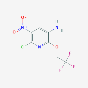 6-Chloro-5-nitro-2-(2,2,2-trifluoroethoxy)pyridin-3-amine