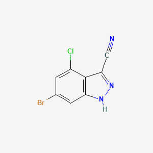 6-Bromo-4-chloro-1H-indazole-3-carbonitrile