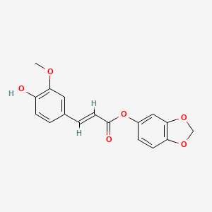 Benzo[d][1,3]dioxol-5-yl (E)-3-(4-Hydroxy-3-methoxyphenyl)acrylate