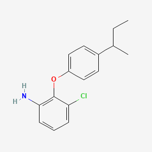 B1390042 2-[4-(Sec-butyl)phenoxy]-3-chloroaniline CAS No. 946772-74-3