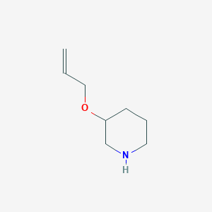 molecular formula C8H15NO B1390056 3-(烯丙氧基)哌啶 CAS No. 946758-97-0