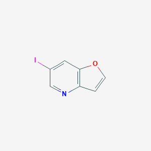 molecular formula C7H4INO B1390061 6-Iodofuro[3,2-b]pyridine CAS No. 1131335-68-6