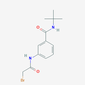 molecular formula C13H17BrN2O2 B1390069 3-[(2-Bromoacetyl)amino]-N-(tert-butyl)benzamide CAS No. 1138443-43-2