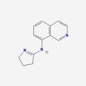 molecular formula C13H13N3 B13900759 N-(3,4-dihydro-2H-pyrrol-5-yl)isoquinolin-8-amine 