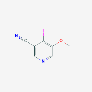 molecular formula C7H5IN2O B1390082 4-Iodo-5-methoxynicotinonitrile CAS No. 1138444-07-1