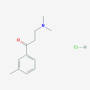 molecular formula C12H18ClNO B13901020 3-(Dimethylamino)-1-(3-methylphenyl)propan-1-one;hydrochloride CAS No. 84498-31-7