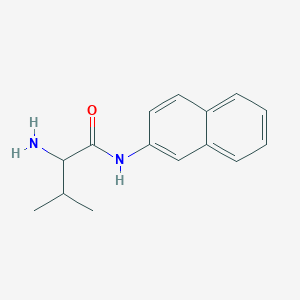 molecular formula C15H18N2O B13901045 2-amino-3-methyl-N-naphthalen-2-ylbutanamide 