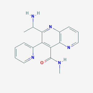 2-(1-aminoethyl)-N-methyl-3-pyridin-2-yl-1,5-naphthyridine-4-carboxamide