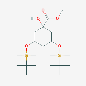 Methyl 3,5-bis[[tert-butyl(dimethyl)silyl]oxy]-1-hydroxycyclohexane-1-carboxylate