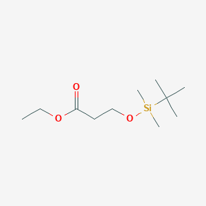 molecular formula C11H24O3Si B13901287 3-[[(1,1-Dimethylethyl)dimethylsilyl]oxy]propanoic acid ethyl ester 