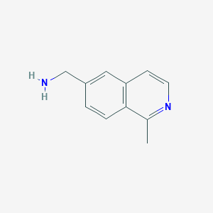 molecular formula C11H12N2 B1390129 (1-Methylisoquinolin-6-yl)methanamine CAS No. 215454-32-3