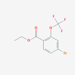 molecular formula C10H8BrF3O3 B1390131 Ethyl 4-bromo-2-(trifluoromethoxy)benzoate CAS No. 933785-18-3