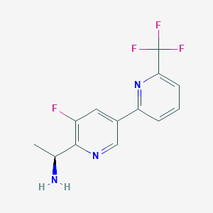 (1S)-1-[3-fluoro-5-[6-(trifluoromethyl)pyridin-2-yl]pyridin-2-yl]ethanamine