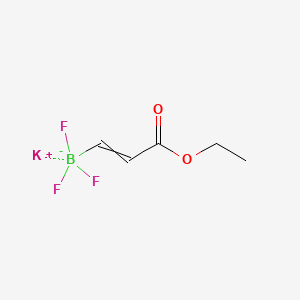 molecular formula C5H7BF3KO2 B13901342 Potassium;(3-ethoxy-3-oxoprop-1-enyl)-trifluoroboranuide 