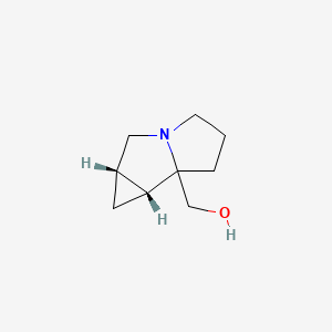 molecular formula C9H15NO B13901344 [(1aS,6bR)-octahydrocyclopropa[a]pyrrolizin-6a-yl]methanol 