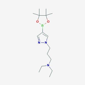 molecular formula C16H30BN3O2 B13901371 N,N-diethyl-3-[4-(4,4,5,5-tetramethyl-1,3,2-dioxaborolan-2-yl)-1H-pyrazol-1-yl]propan-1-amine 