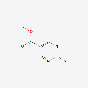 molecular formula C7H8N2O2 B1390139 Methyl 2-methylpyrimidine-5-carboxylate CAS No. 5571-03-9