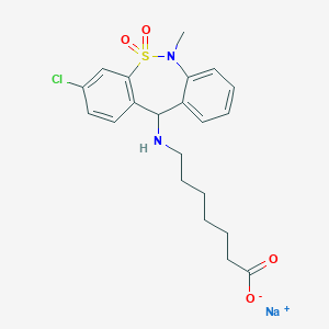 molecular formula C21H24ClN2NaO4S B139014 盐酸替安普丁 CAS No. 169293-32-7