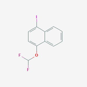 molecular formula C11H7F2IO B13901414 1-(Difluoromethoxy)-4-iodonaphthalene 