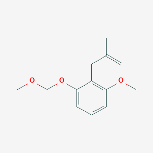 molecular formula C13H18O3 B13901443 1-Methoxy-3-(methoxymethoxy)-2-(2-methylprop-2-enyl)benzene 