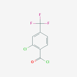 molecular formula C8H3Cl2F3O B1390146 2-Chloro-4-(trifluoromethyl)benzoyl chloride CAS No. 76286-03-8