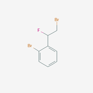 molecular formula C8H7Br2F B13901462 1-Bromo-2-(2-bromo-1-fluoroethyl)benzene 