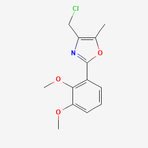 4-(Chloromethyl)-2-(2,3-dimethoxyphenyl)-5-methyl-1,3-oxazole