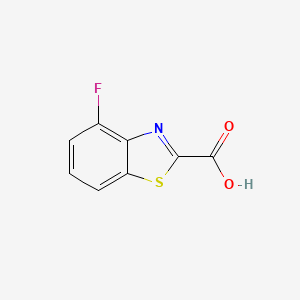 molecular formula C8H4FNO2S B1390152 4-Fluorobenzo[d]thiazole-2-carboxylic acid CAS No. 479028-70-1