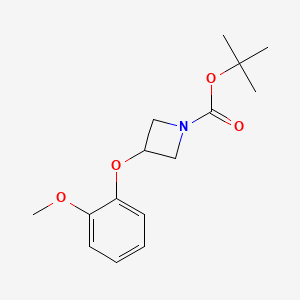 molecular formula C15H21NO4 B13901575 Tert-butyl 3-(2-methoxyphenoxy)azetidine-1-carboxylate 