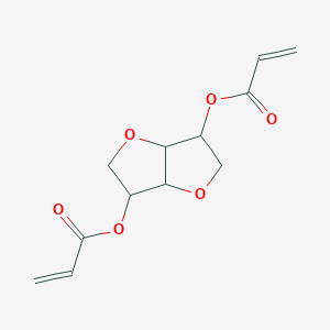 molecular formula C12H14O6 B13901597 6-(Prop-2-enoyloxy)-hexahydrofuro[3,2-b]furan-3-yl prop-2-enoate 