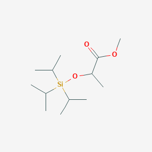 molecular formula C13H28O3Si B13901650 Methyl 2-tri(propan-2-yl)silyloxypropanoate 