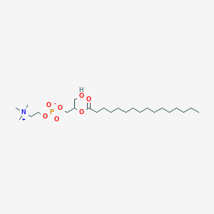 molecular formula C24H50NO7P B13901685 (2-hexadecanoyloxy-3-hydroxypropyl) 2-(trimethylazaniumyl)ethyl phosphate CAS No. 117994-54-4