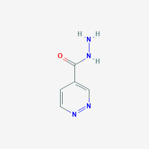molecular formula C5H6N4O B1390179 Pyridazine-4-carbohydrazide CAS No. 56932-26-4