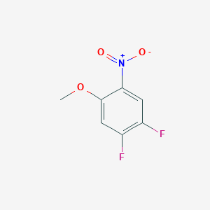 molecular formula C7H5F2NO3 B1390183 1,2-二氟-4-甲氧基-5-硝基苯 CAS No. 66684-64-8