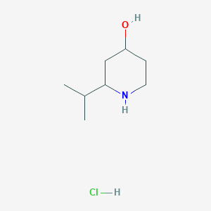 molecular formula C8H18ClNO B13901859 2-Isopropylpiperidin-4-ol;hydrochloride 